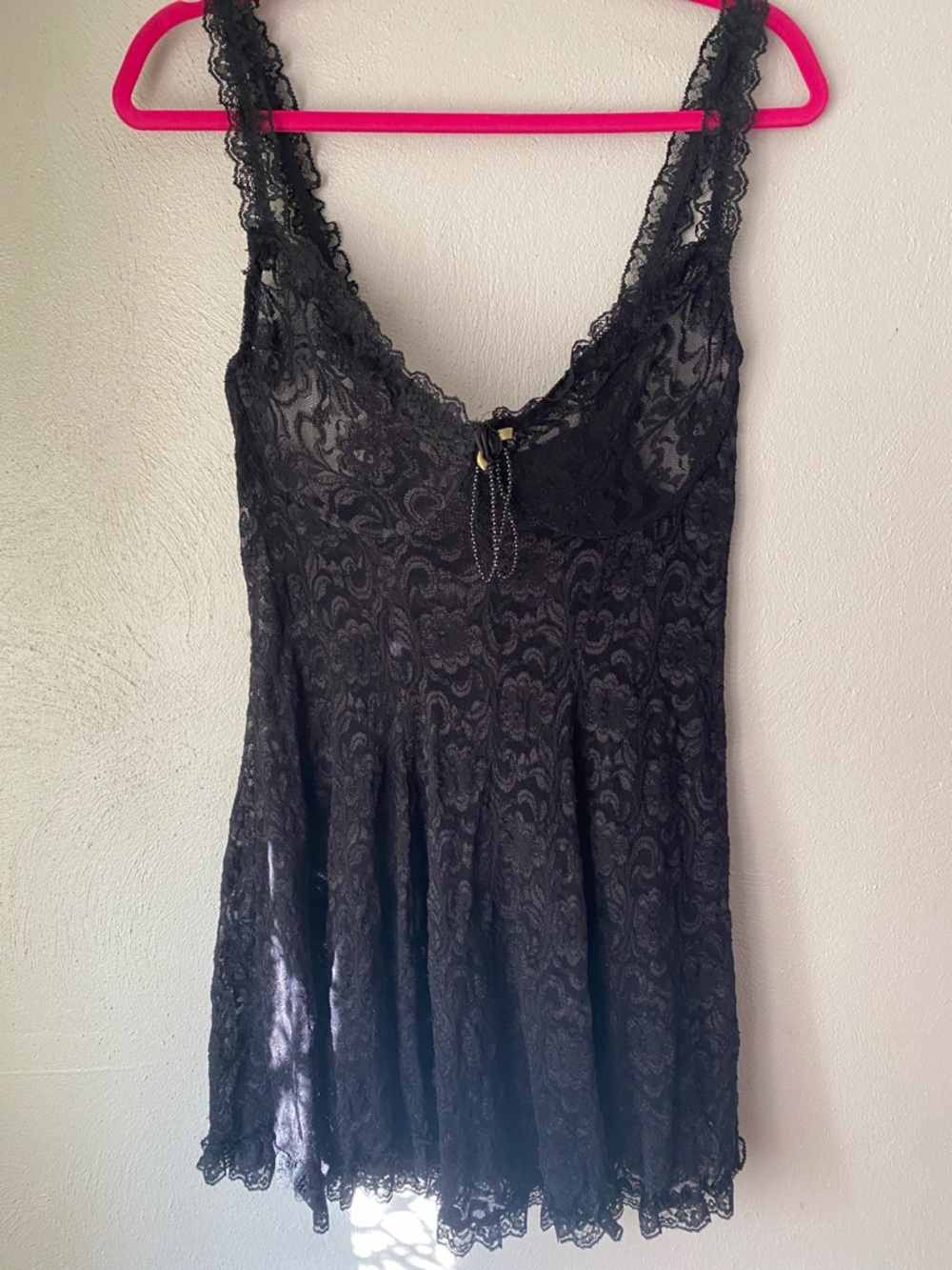 Black Lace Babydoll Chemise Nightdress - Women Intimates